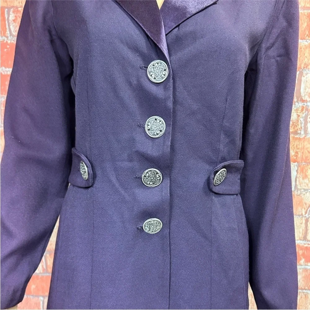 Virgo II Vintage 90’s Deadstock Satin Trimmed‎ Pantsuit